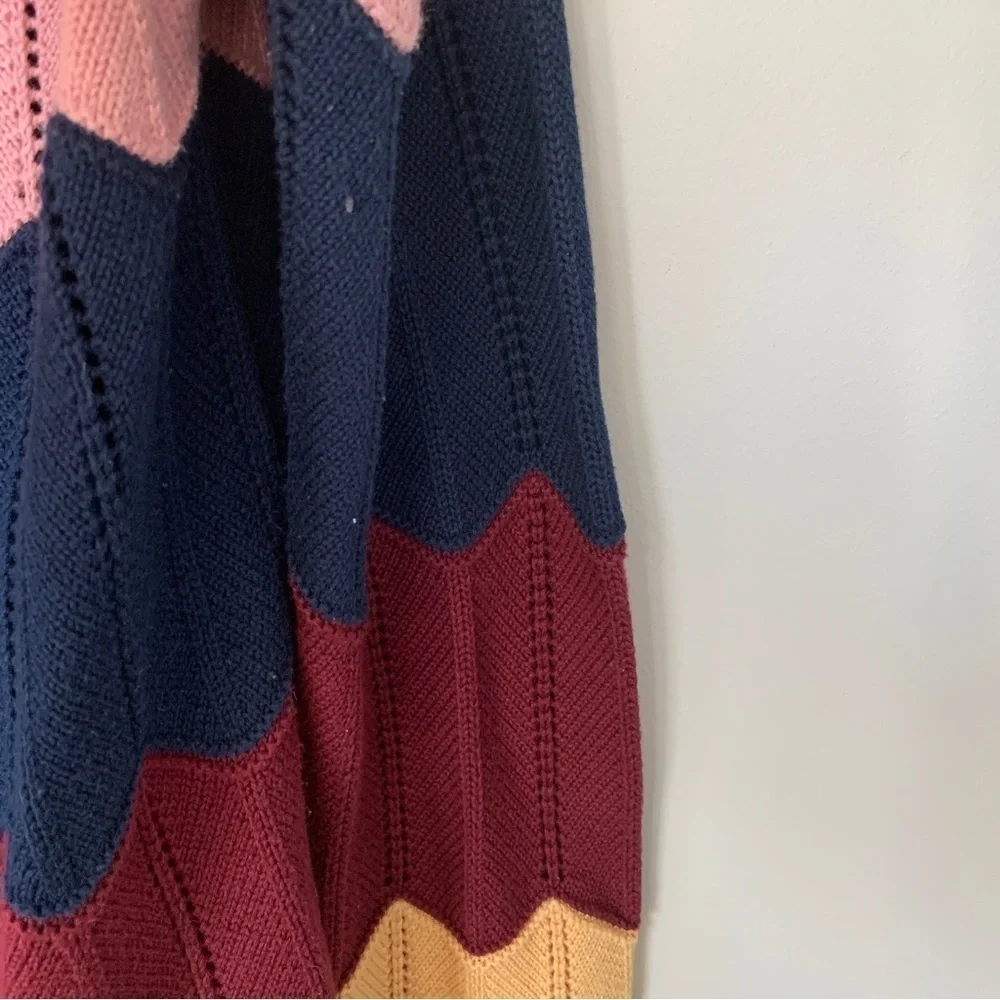 Acoa Multicolor Button‎ Front Cardigan Size L